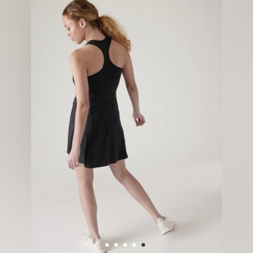 Athleta Levitate Mini Dress Athletic Black Large - Picture 2 of 5